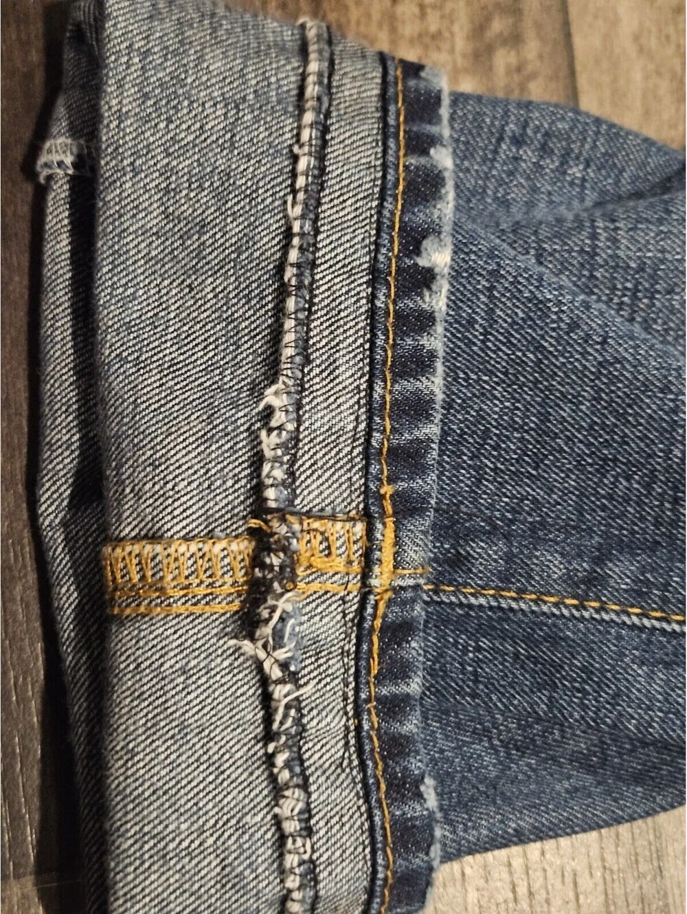 TRUE RELIGION Men’s Y2K VINTAGE BLAKE FLAP Denim Straight Button Fly sz 34x30